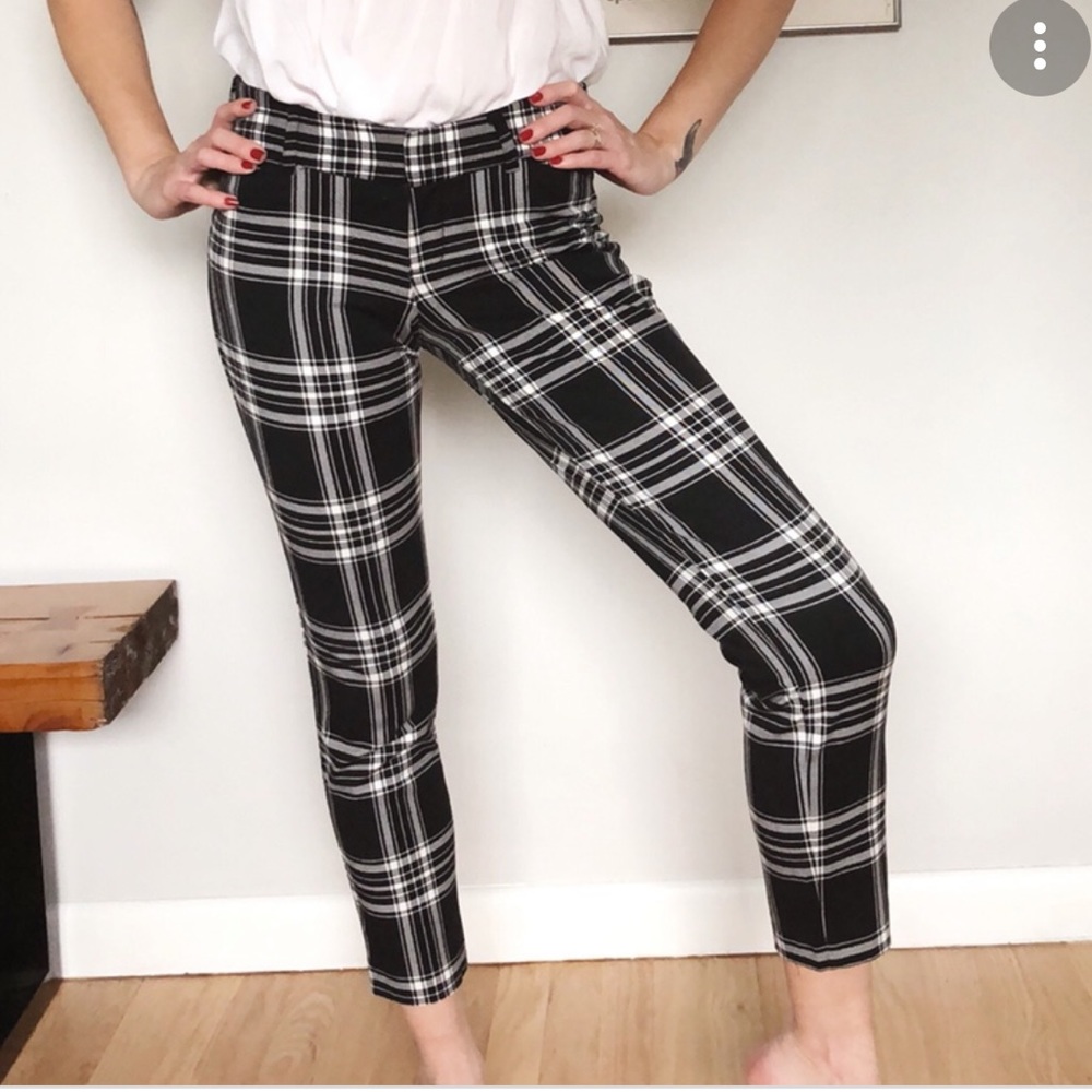 Old Navy Dixie plaid trousers
